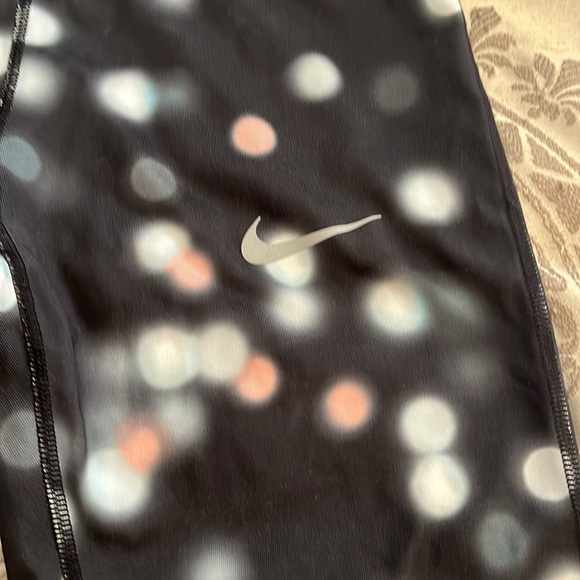 Nike Dri-Fit running pants, women’s size S/P, black with pink and gray - Picture 2 of 10